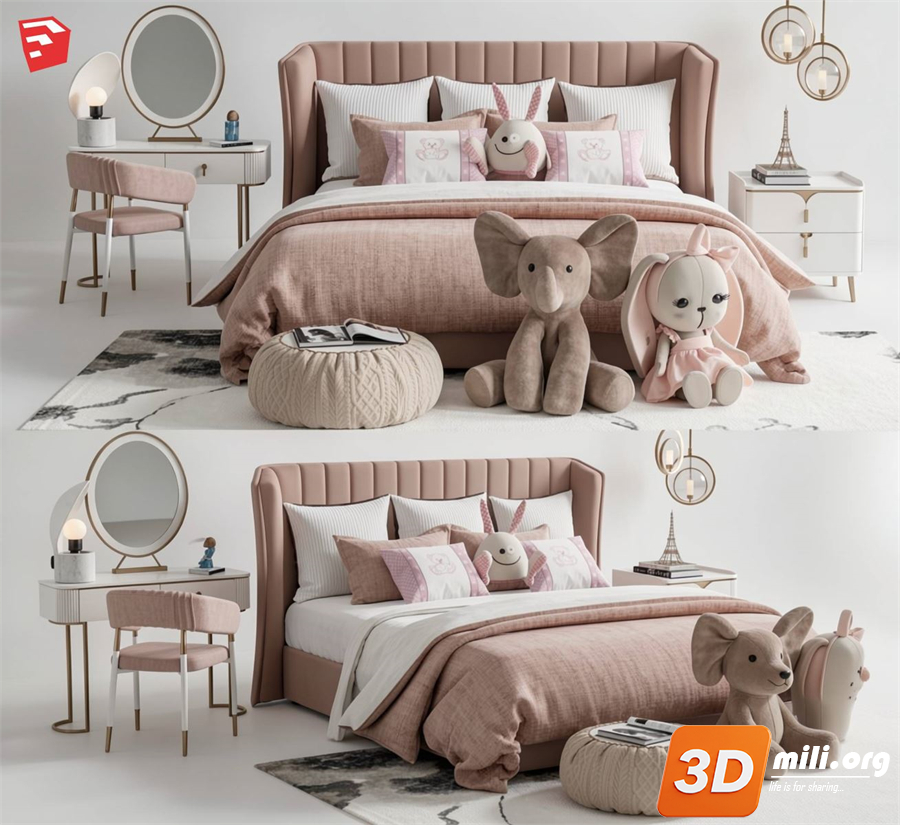 Children Room Scenes Skp FIles 